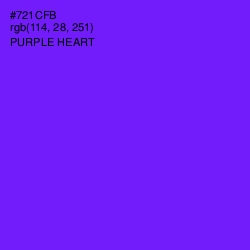 #721CFB - Purple Heart Color Image