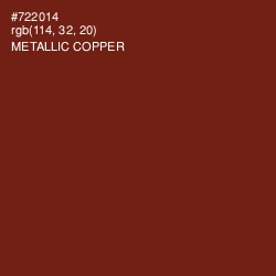 #722014 - Metallic Copper Color Image