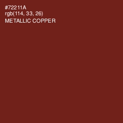 #72211A - Metallic Copper Color Image