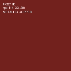 #72211D - Metallic Copper Color Image