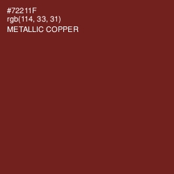 #72211F - Metallic Copper Color Image
