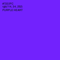 #7222FC - Purple Heart Color Image