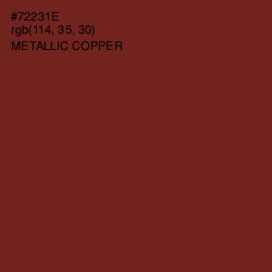 #72231E - Metallic Copper Color Image