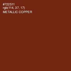 #722511 - Metallic Copper Color Image