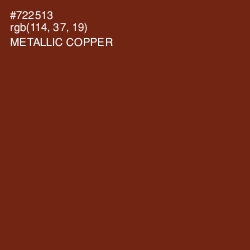 #722513 - Metallic Copper Color Image