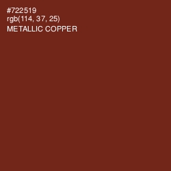 #722519 - Metallic Copper Color Image