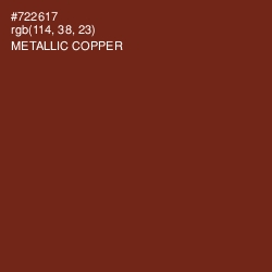 #722617 - Metallic Copper Color Image