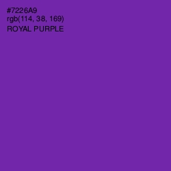 #7226A9 - Royal Purple Color Image