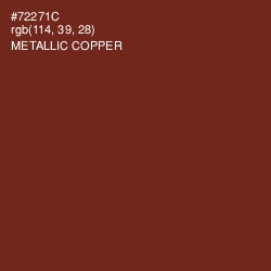 #72271C - Metallic Copper Color Image