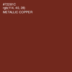 #72281C - Metallic Copper Color Image