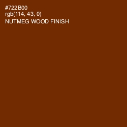 #722B00 - Nutmeg Wood Finish Color Image