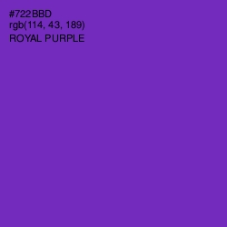 #722BBD - Royal Purple Color Image