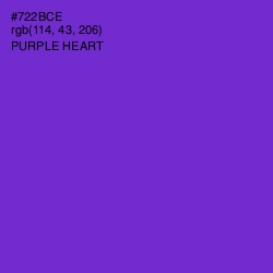 #722BCE - Purple Heart Color Image