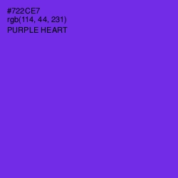 #722CE7 - Purple Heart Color Image