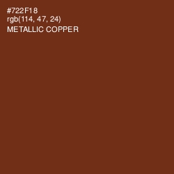 #722F18 - Metallic Copper Color Image