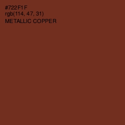 #722F1F - Metallic Copper Color Image