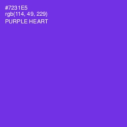 #7231E5 - Purple Heart Color Image