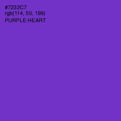 #7232C7 - Purple Heart Color Image