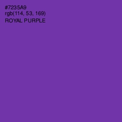 #7235A9 - Royal Purple Color Image