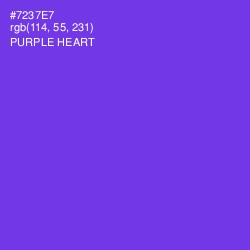 #7237E7 - Purple Heart Color Image