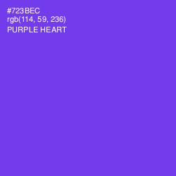 #723BEC - Purple Heart Color Image