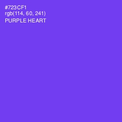 #723CF1 - Purple Heart Color Image