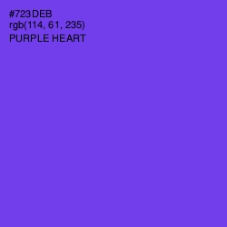 #723DEB - Purple Heart Color Image