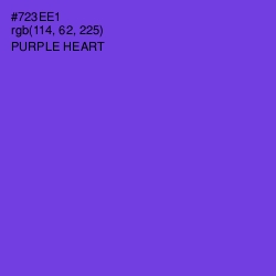 #723EE1 - Purple Heart Color Image