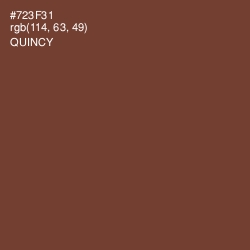 #723F31 - Quincy Color Image