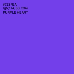 #723FEA - Purple Heart Color Image