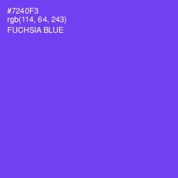 #7240F3 - Fuchsia Blue Color Image