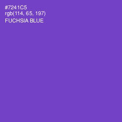 #7241C5 - Fuchsia Blue Color Image