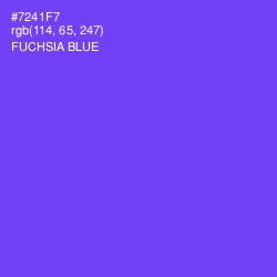 #7241F7 - Fuchsia Blue Color Image