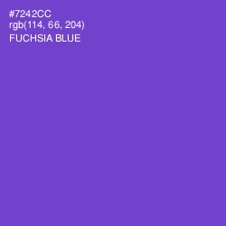 #7242CC - Fuchsia Blue Color Image