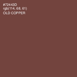 #72443D - Old Copper Color Image