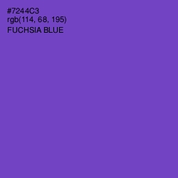 #7244C3 - Fuchsia Blue Color Image