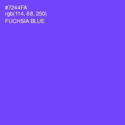 #7244FA - Fuchsia Blue Color Image
