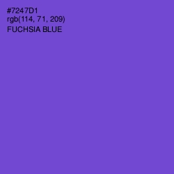 #7247D1 - Fuchsia Blue Color Image