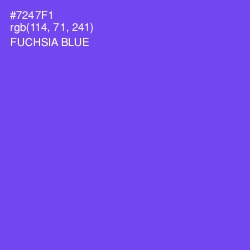 #7247F1 - Fuchsia Blue Color Image