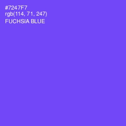 #7247F7 - Fuchsia Blue Color Image