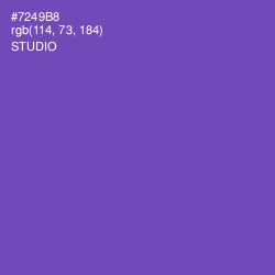 #7249B8 - Studio Color Image