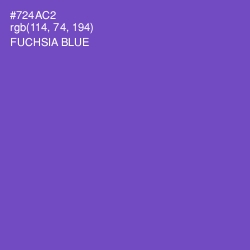 #724AC2 - Fuchsia Blue Color Image