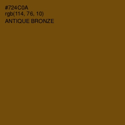 #724C0A - Antique Bronze Color Image