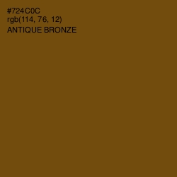 #724C0C - Antique Bronze Color Image