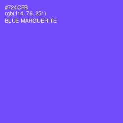 #724CFB - Blue Marguerite Color Image