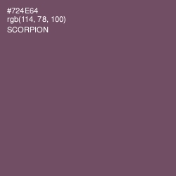 #724E64 - Scorpion Color Image