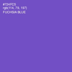 #724FC5 - Fuchsia Blue Color Image