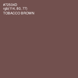 #72504D - Tobacco Brown Color Image