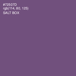 #72507D - Salt Box Color Image