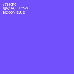#7250FC - Moody Blue Color Image